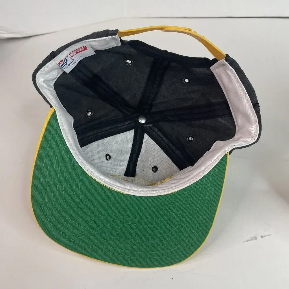 New Vintage Iowa Hawkeyes Snapback Hat, The Game, Black/yellow, Logo, NWT 1992 - Picture 6 of 10
